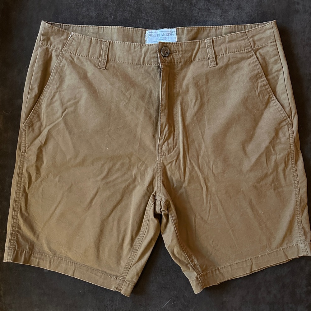 Brown Men Shorts - 98% Cotton